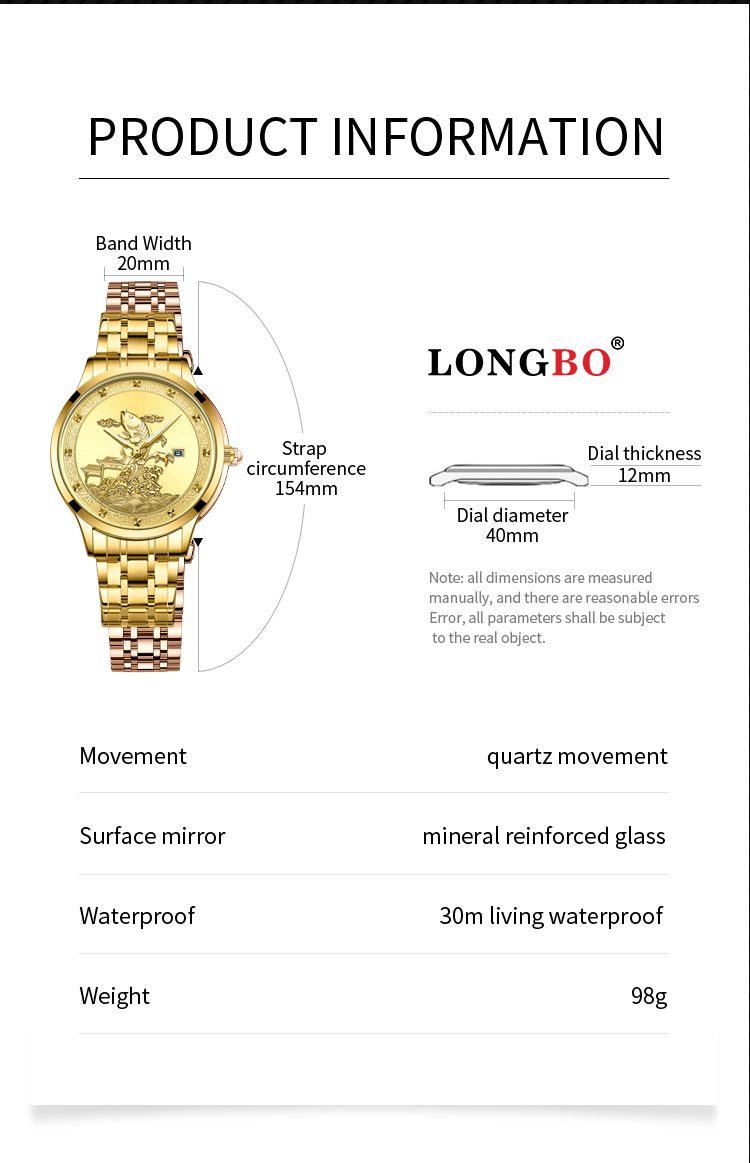 LONGBO Men's Watch 80831