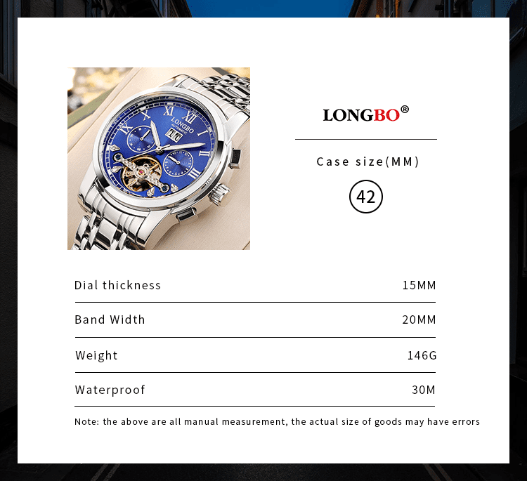 LONGBO Men's Watch 83206