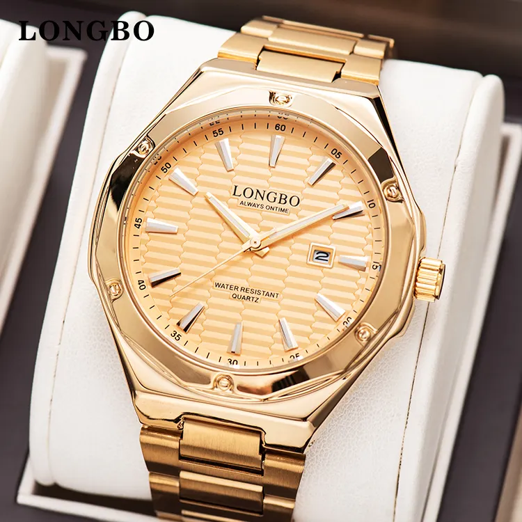 LONGBO Quartz Watch Lovers Watches Women Men Couple Analog Watches Steel  Wristwatches Fashion Casual Watches Gold 80281200Z From Angelao, $98.45 |  DHgate.Com